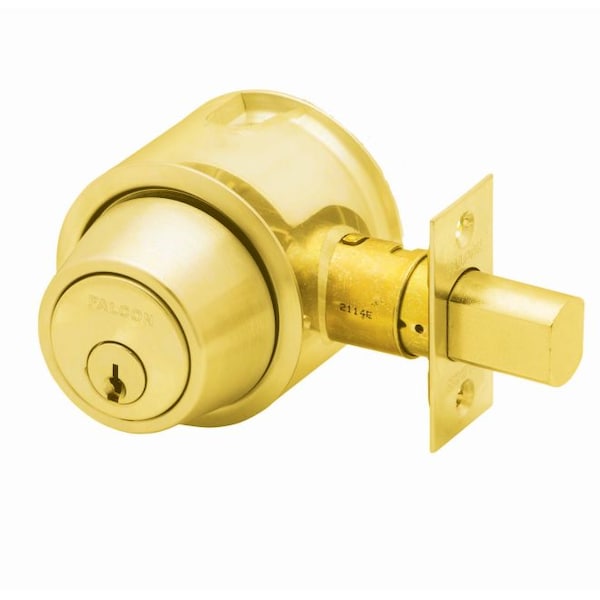 Falcon Falcon D141P605 D100 Series Single Cylinder Deadbolt C Keyway 30256 Latch 10094 Strike D141P605 - main